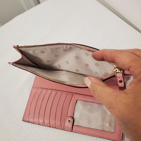 EC Kate Spade Pink Safiano Leather Wristlet/Wallet, Colorful - Picture 7 of 12